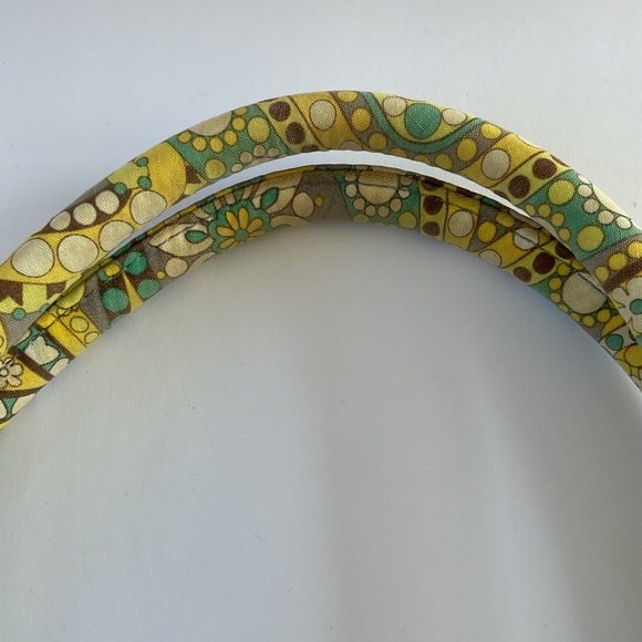 Vera Bradley Lemon Parfait Large Hobo Shoulder Bag Handbag Purse Retired - Picture 5 of 10